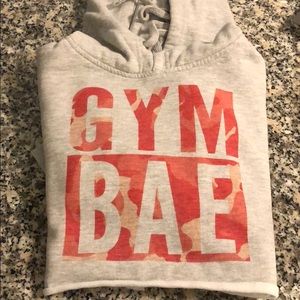 GYM BAE CROP HOODIE by Karina Elle